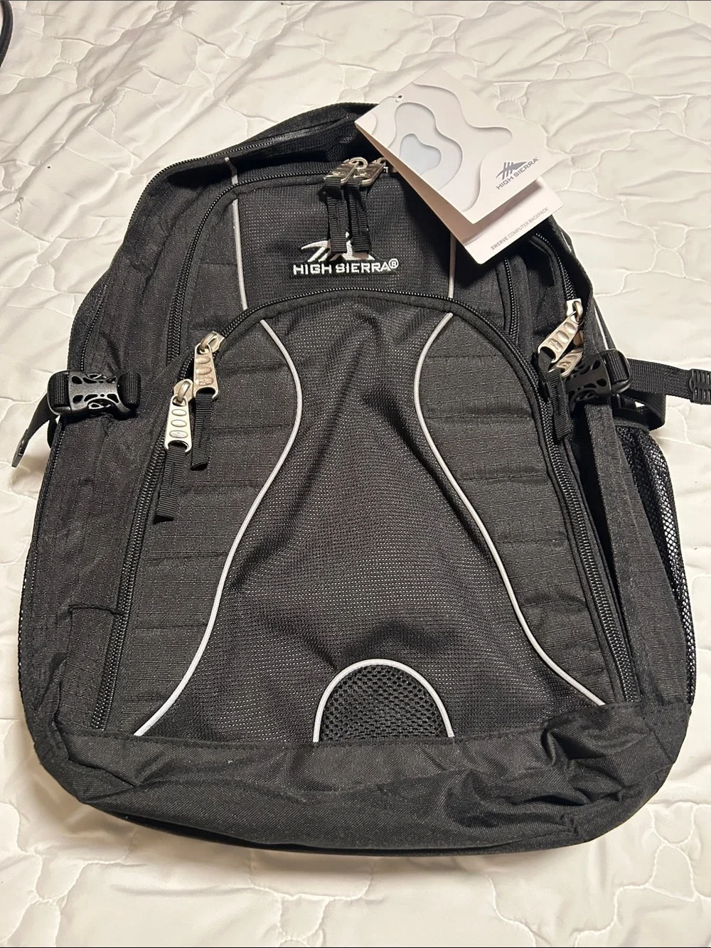 High Sierra Swerve Backpack Black NWT